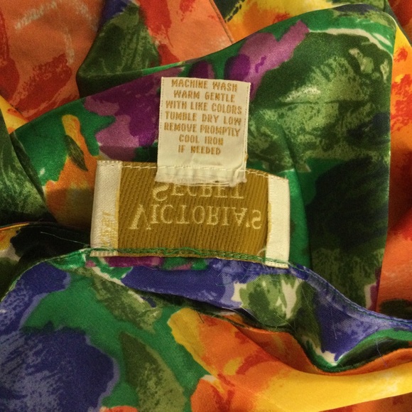 Victoria Secret Vintage Gold Tag Floral Slip Dress - Picture 9 of 13